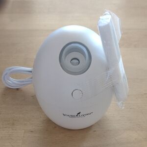 Young Living White Orb Essential Oil Travel USB Portable Diffuser EUC